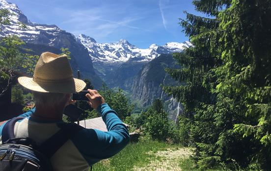 Auf dem Weg von Lauterbrunnen nach Wengen