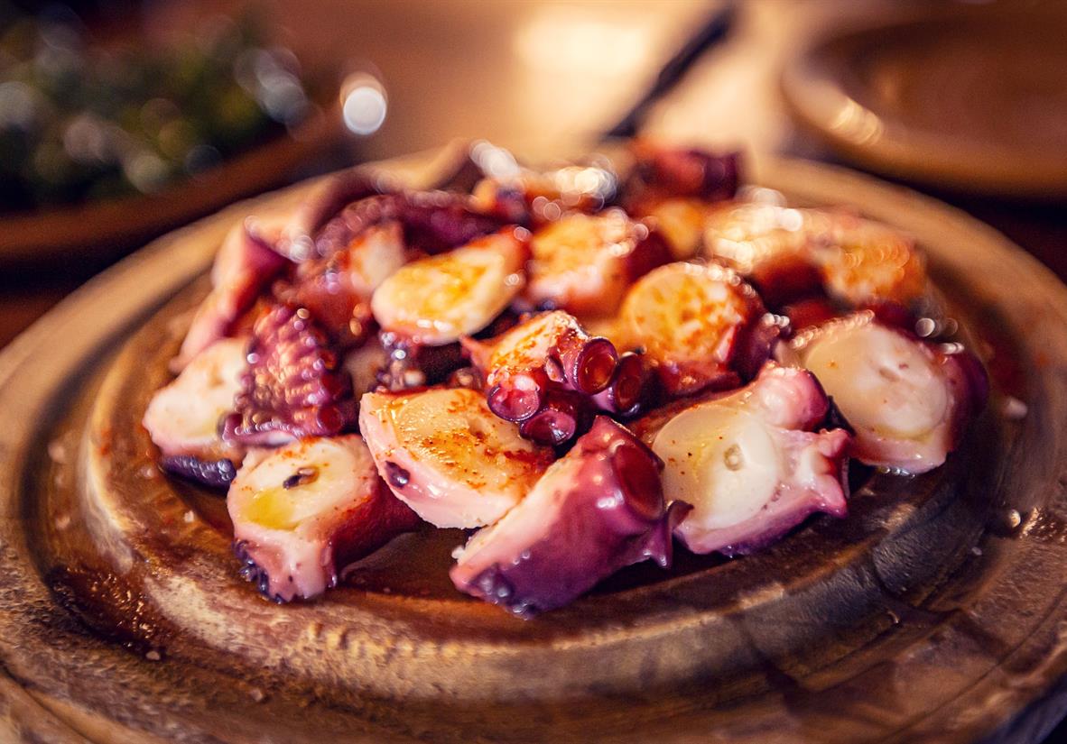 Pulpo - a Galician delicacy