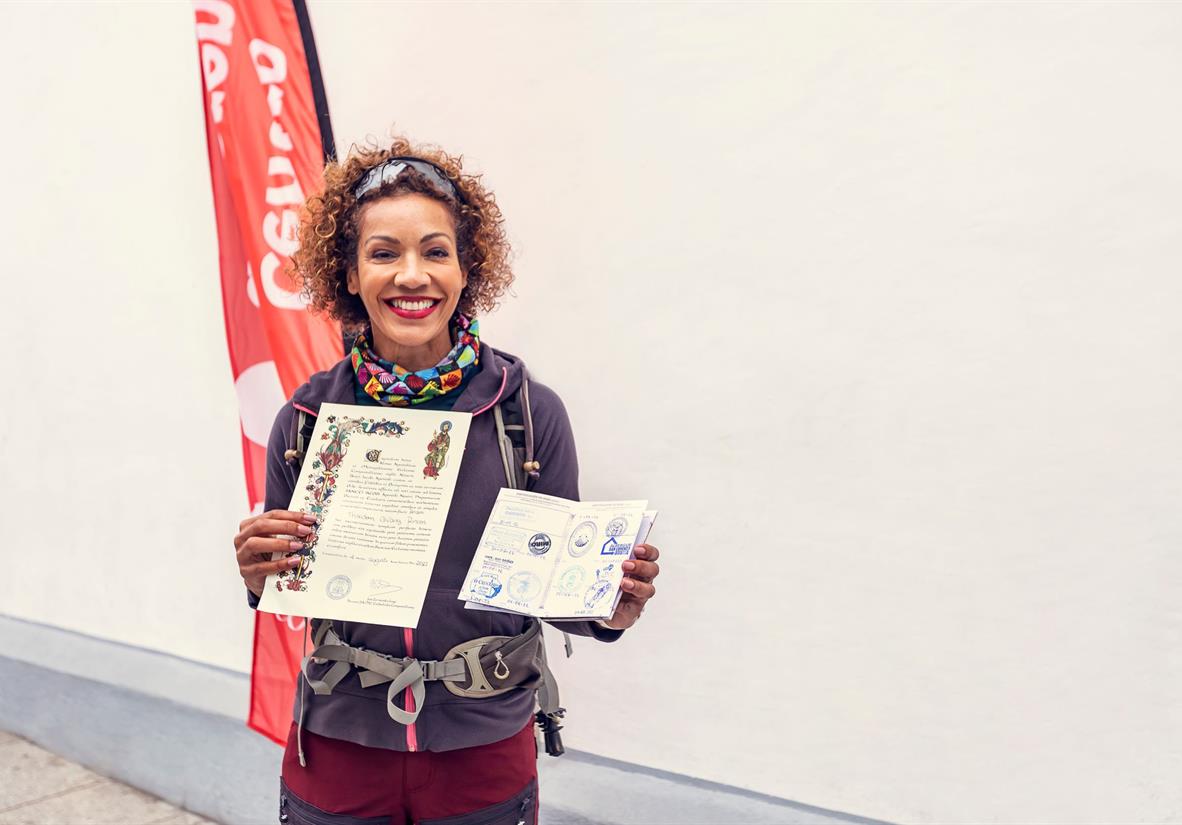Celebrate receiving your Compostela certificate