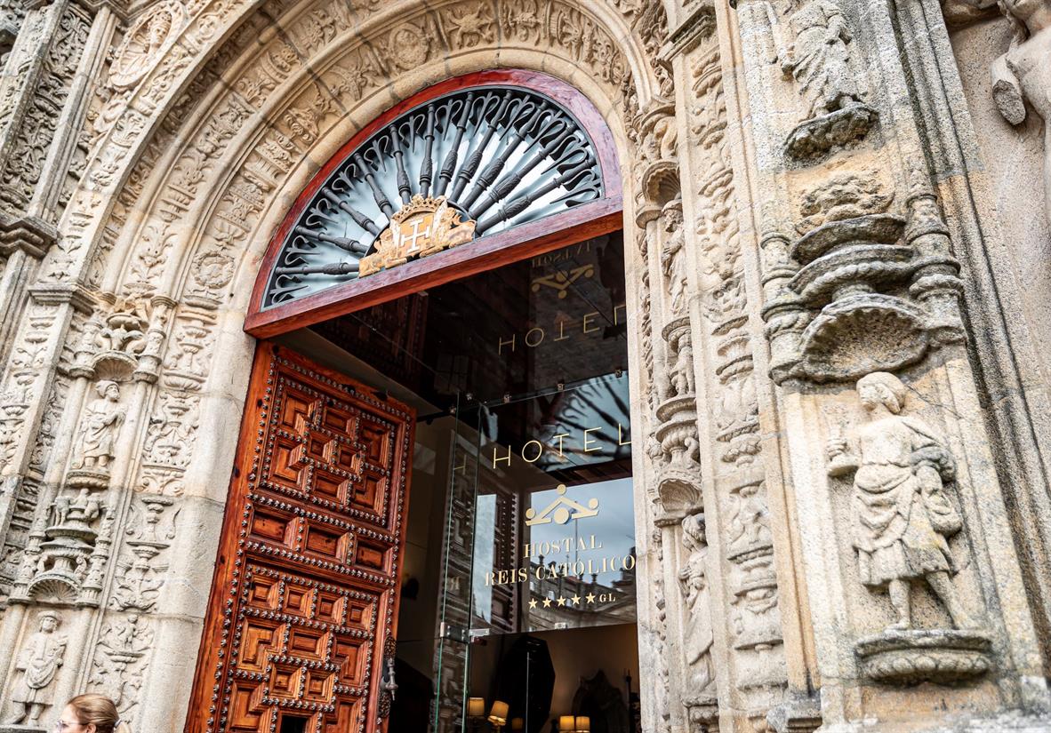 The historic Parador hotel in Santiago