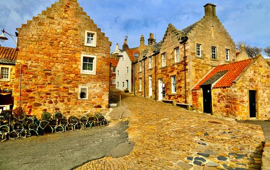 Crail Village near the harbour