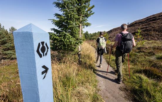 Waymarkers on the Great Glen Way