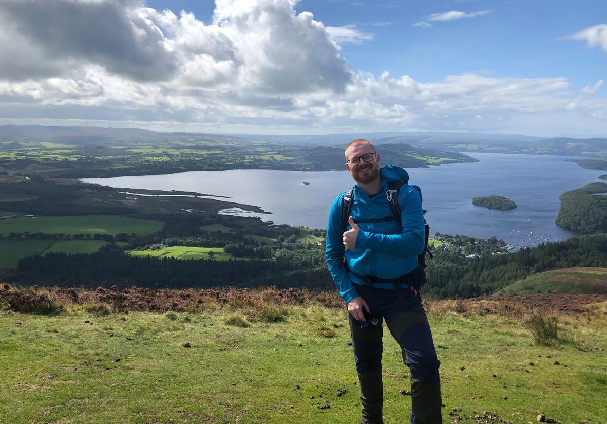Day 1 with Loch Ness in the background
