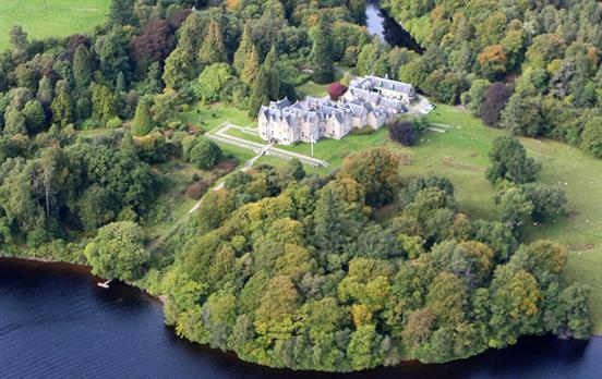 Glengarry Castle from above