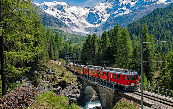Ride the Bernina Express