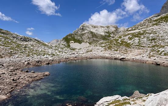 Einer der 7 Seen in den Julischen Alpen