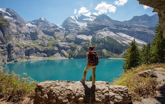 Blick auf den Oeschinensee