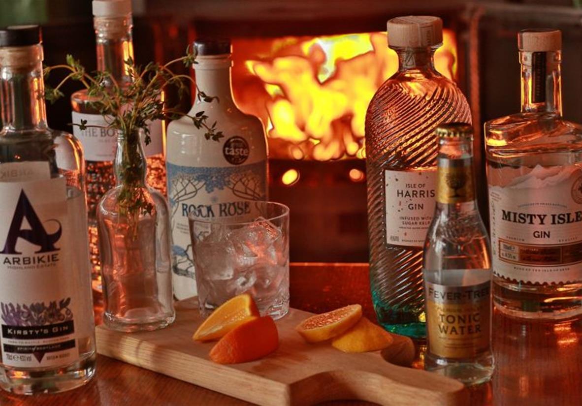 Sample local gins along the way