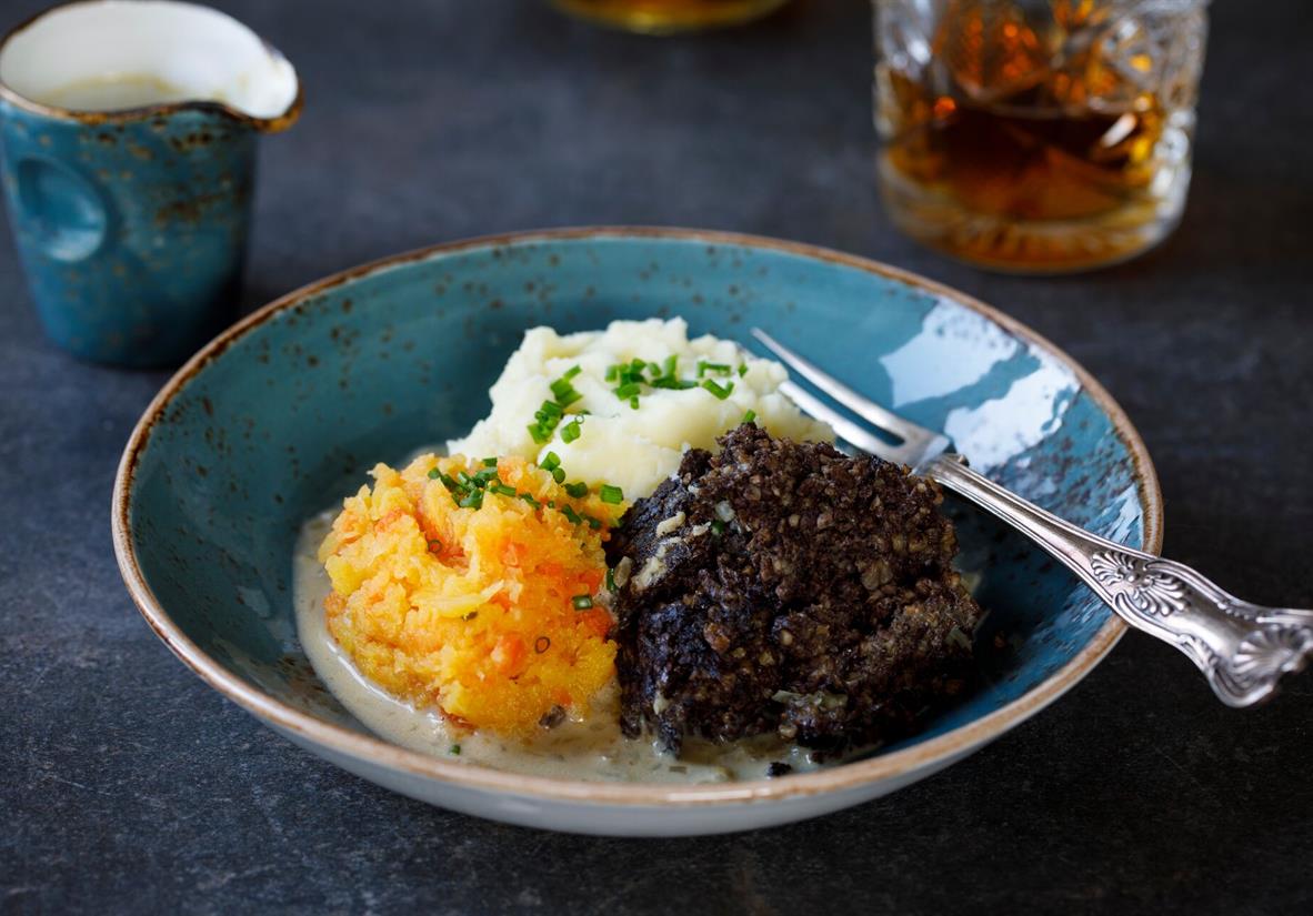 Haggis, neeps and tatties