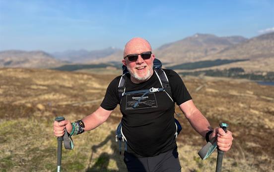 Solo walker on West Highland way