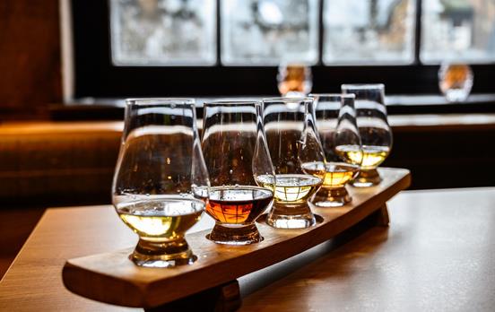 Sample Scotch Whisky along the way