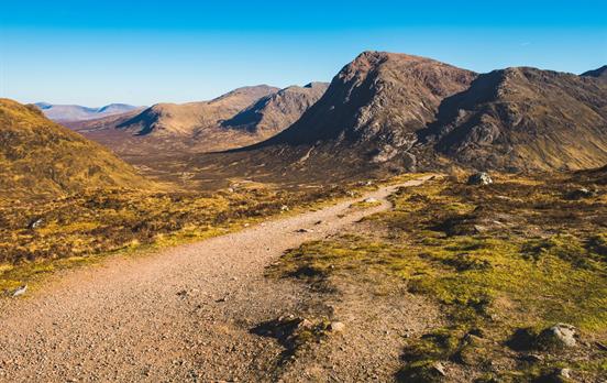 Approaching Glencoe