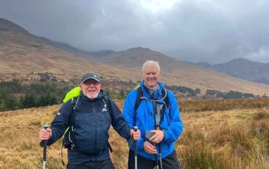 Walkers on the West Highland Way