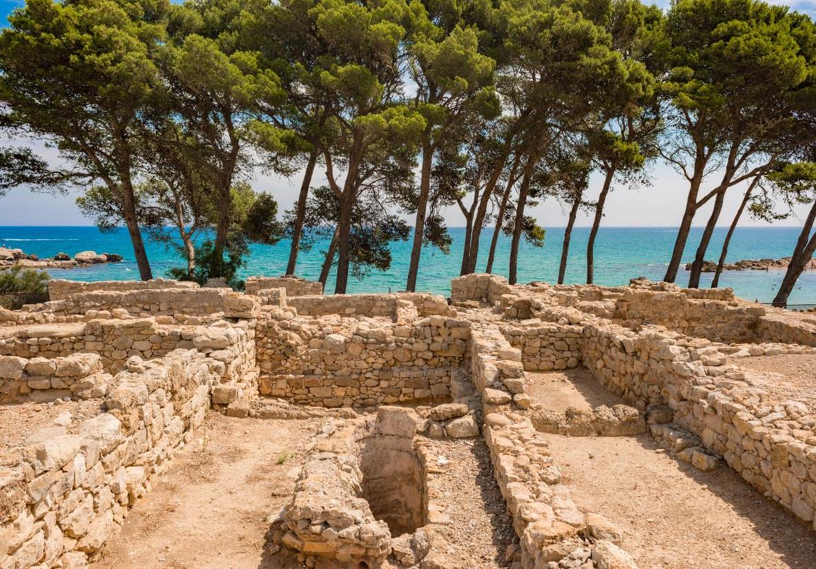 View of the Mediterranean from the Empuries Ruins