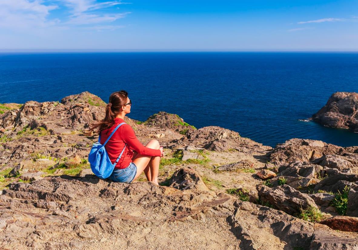 Taking in the view on the Cap de Creus