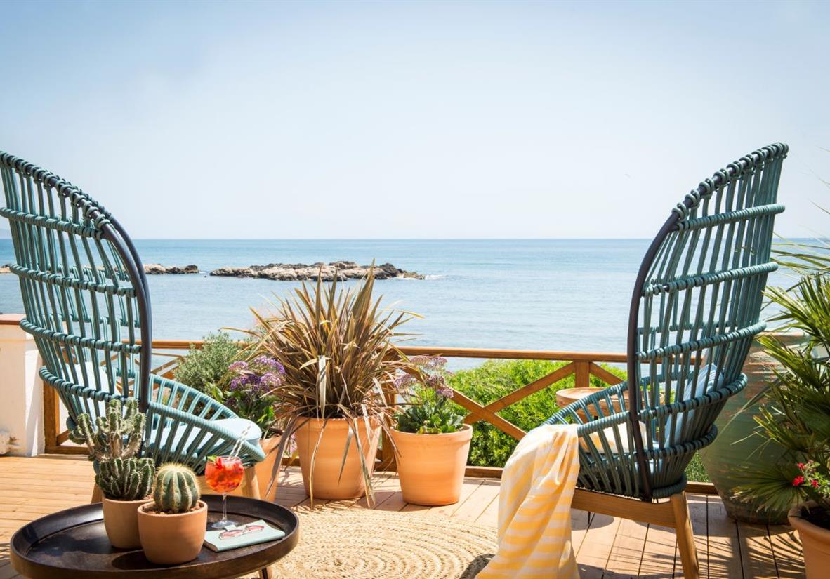 Enjoy a drink and take in the view at Empuries