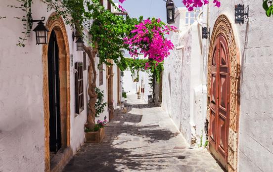 Pretty whitewashed street