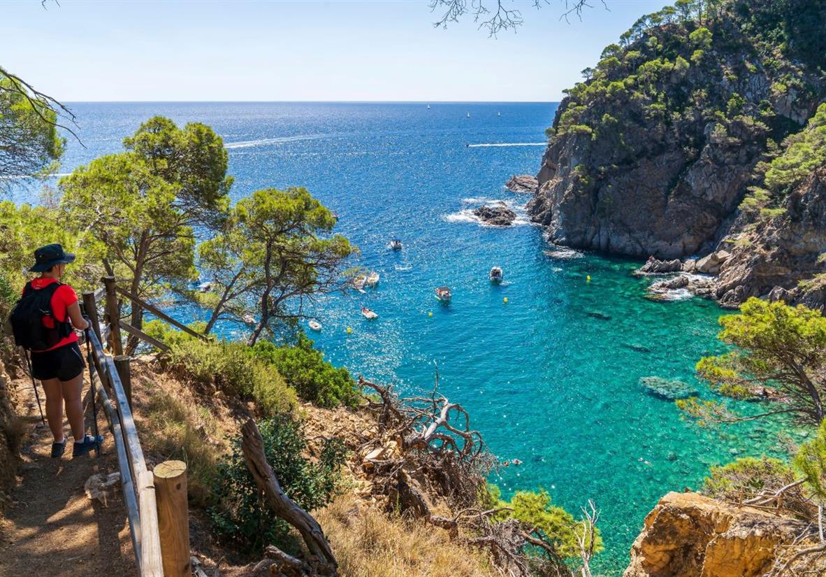Enjoy the views of pretty coves