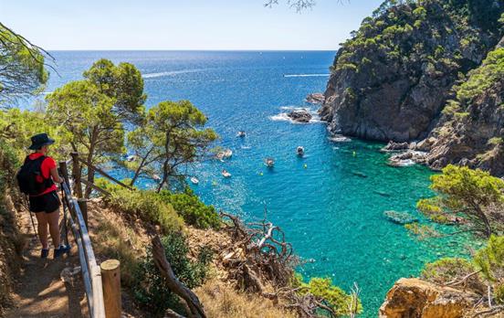 Enjoy the views of pretty coves