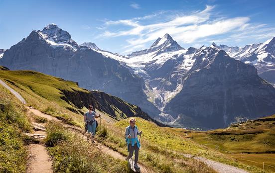 Walkers on the trail