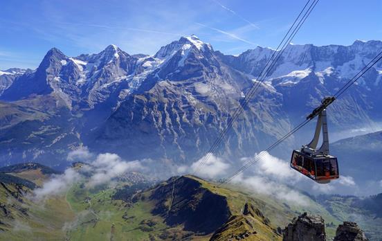View from the Schildhorn Gondola