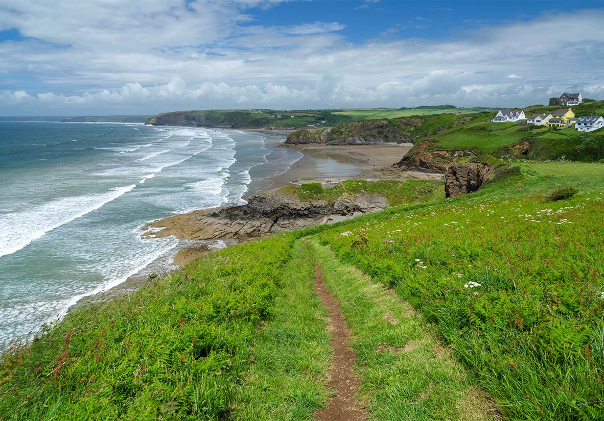 Walk along deserted Welsh beaches
